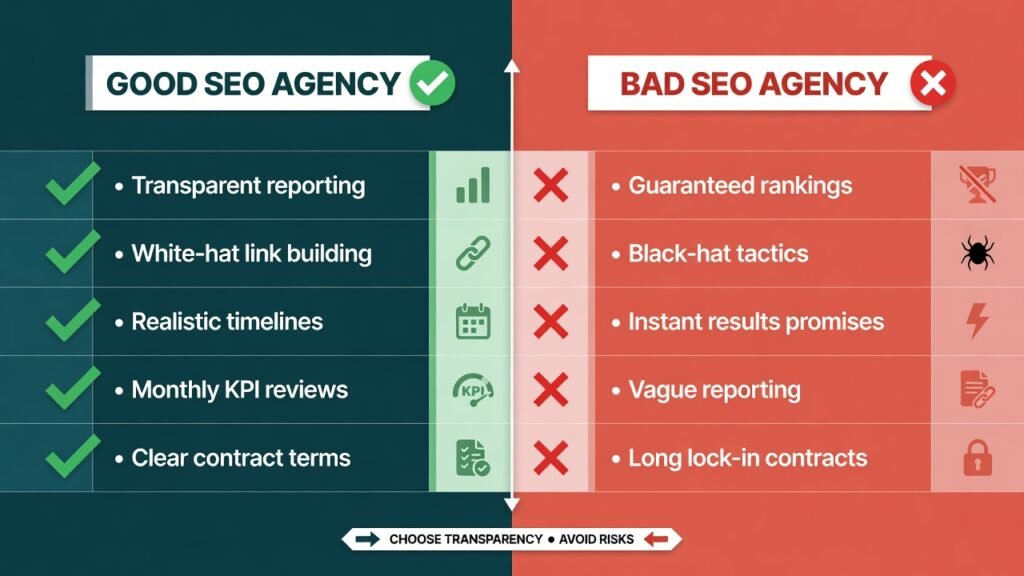 Good SEO Agency vs. Bad SEO Agency