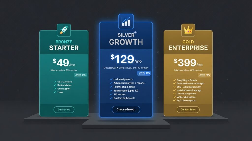 SEO Package Tiers