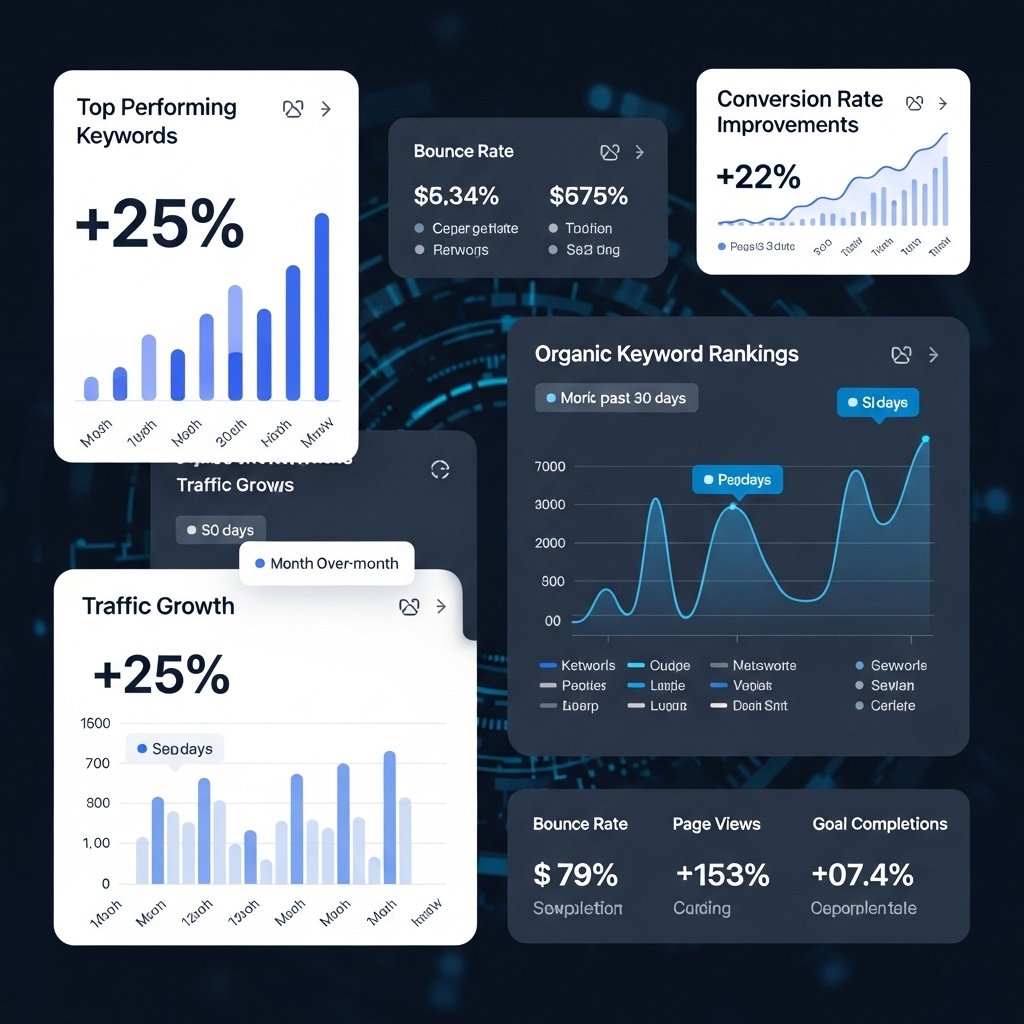 SEO analytics dashboard