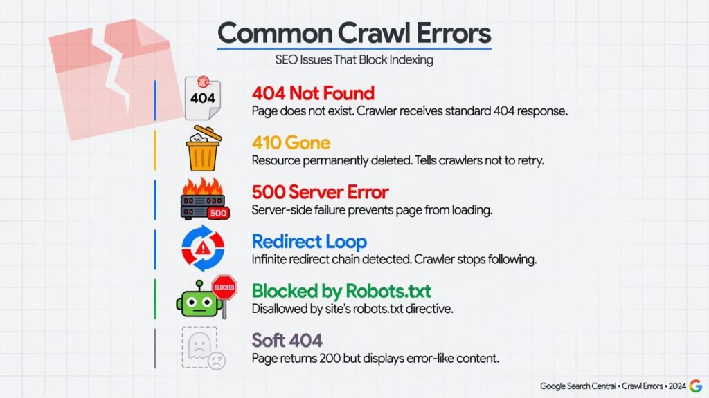 Types of Crawl Errors