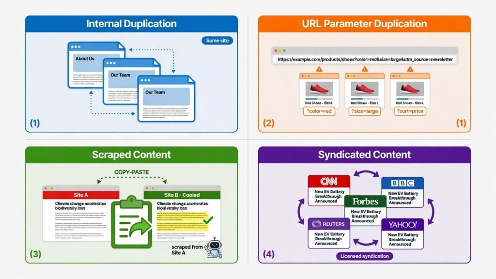 type of duplicate content