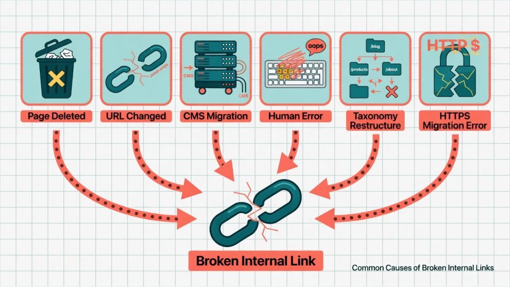 Common Causes of Broken Internal Links